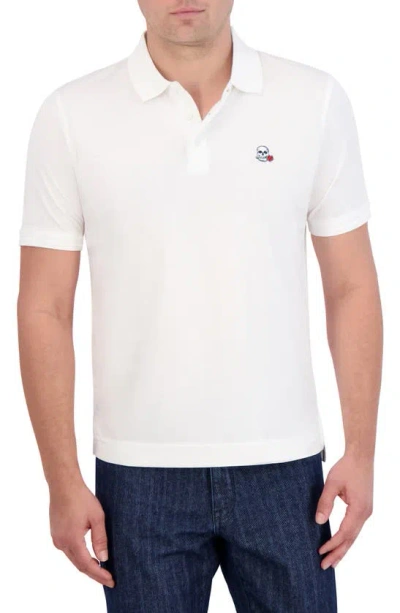 Robert Graham The Player Solid Cotton Jersey Polo In White