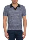 Robert Graham The Static Short Sleeve Sweater Polo Tall In Grey