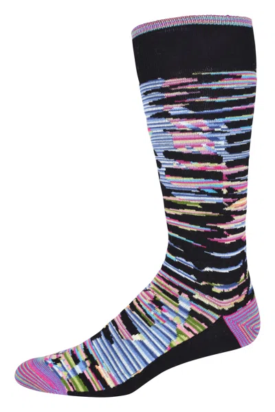 Robert Graham The Wavelength Socks In Black