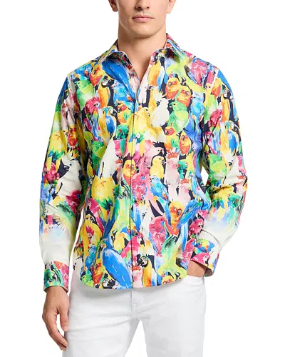 Robert Graham The Wild Life Printed Button Front Shirt In Multi