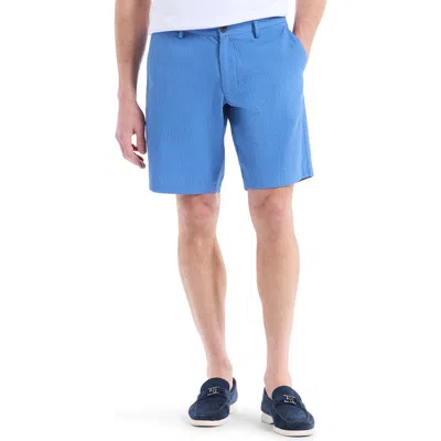 Robert Graham Thresher Crinkled Woven Shorts In Blue