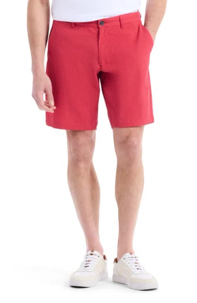 Robert Graham Thresher Crinkled Woven Shorts In Red