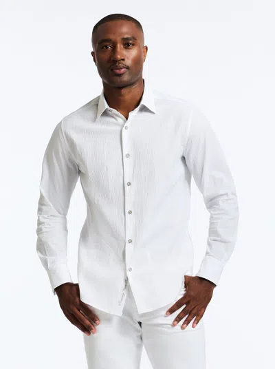Robert Graham Thresher Long Sleeve Button Down Shirt In White