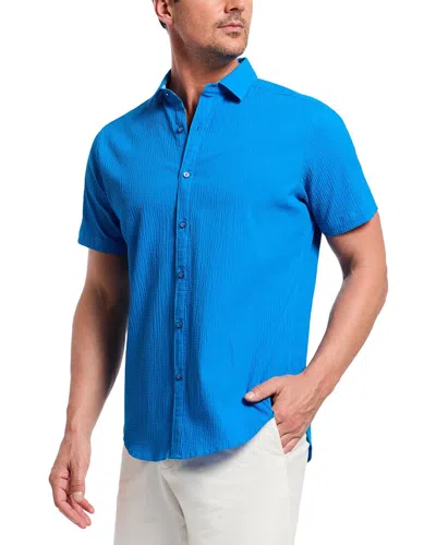 Robert Graham Thresher Woven Shirt In Blue