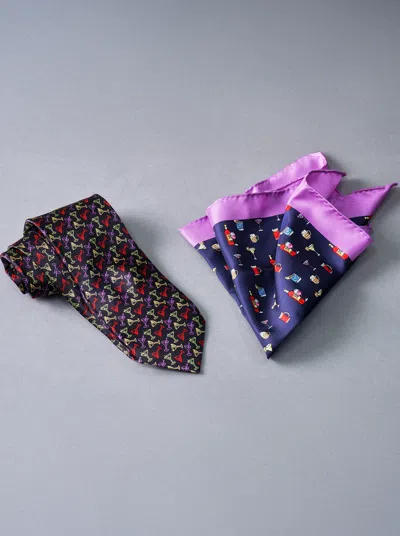 Robert Graham Tie & Pocket Square Set In Multi