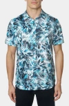 Robert Graham Tie Dye Abstract Print Button-up Shirt In Teal