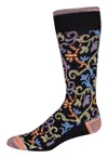 Robert Graham Tilden Socks In Black