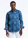 Robert Graham Titus Long Sleeve Button Down Shirt In Blue