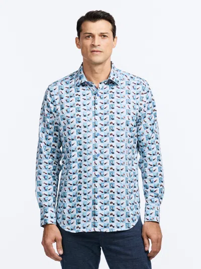 Robert Graham Toasted Long Sleeve Button Down Shirt In Blue