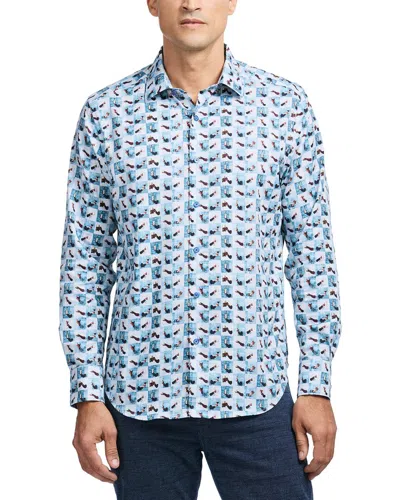 Robert Graham Toasted Woven Shirt In Blue