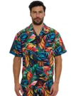 Robert Graham Toucan Short Sleeve Button Down Shirt In Multi