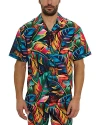 Robert Graham Toucan Short Sleeve Button Down Shirt In Multi