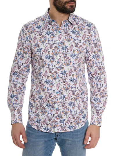Robert Graham Townsend Long Sleeve Button Down Shirt In Multi