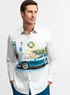 Robert Graham Tree Topper Long Sleeve Shirt In White