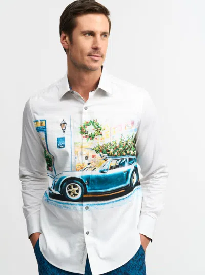 Robert Graham Tree Topper Long Sleeve Shirt In White