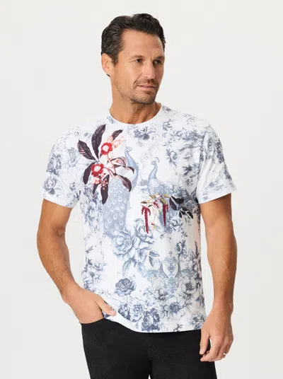 Robert Graham Trent Short Sleeve T-shirt In White