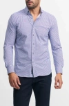 Robert Graham Trim Fit Geo Print Button-up Shirt In Blue Multi
