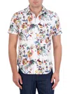 Robert Graham Trippin Short Sleeve Stretch Button-up Shirt In Multi
