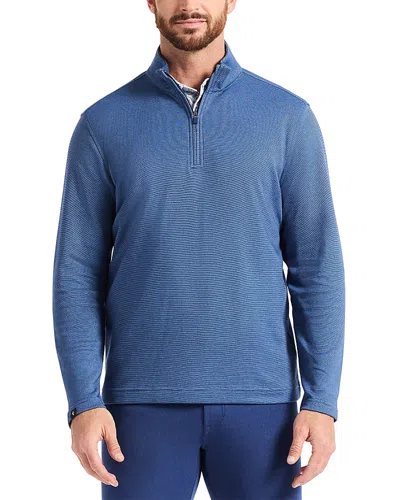Robert Graham Troland Quarter Zip Top In Blue