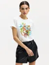 Robert Graham Tropic Monkey Short Sleeve T-shirt In White