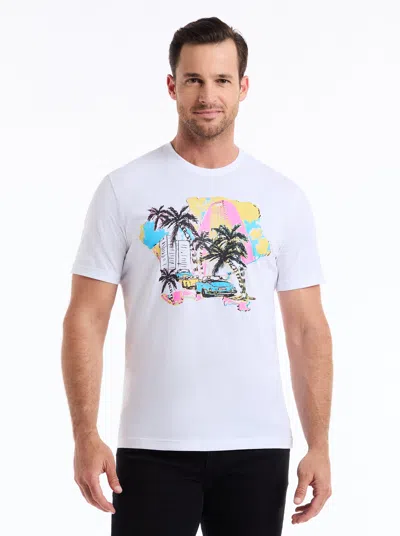Robert Graham Tropical City Short Sleeve T-shirt In White