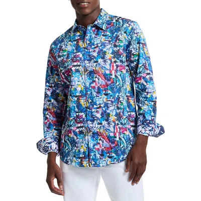 Robert Graham Trumbell Cotton Button-up Shirt In Multi