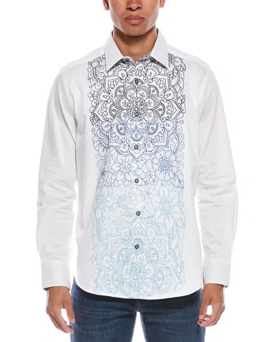 Robert Graham Turner Classic Fit Woven Shirt In White