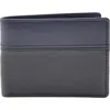 Robert Graham Two Tone Bifold Leather Wallet In Blue