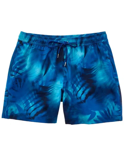 Robert Graham Tye Dye Palm Swim Short In Blue