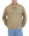 Robert Graham Vegan Suede Field Jacket In Tan