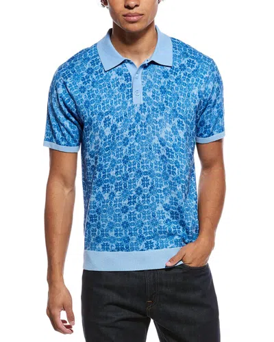 Robert Graham Vesey Polo Sweater In Blue