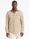Robert Graham Vigano Long Sleeve Knit Shirt In Brown