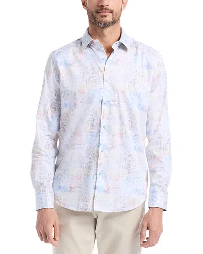 Robert Graham Vista Paisley Pastel Shirt In White