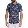 Robert Graham Orting Short Sleeve Button Down Shirt In Blue Multi