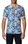 Robert Graham Warner Knit Polo In Blue Multi