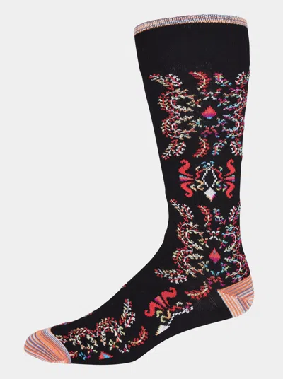 Robert Graham Warsaw Sock In Black