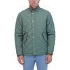 Robert Graham Water Repellent Quilted Jacket In Green