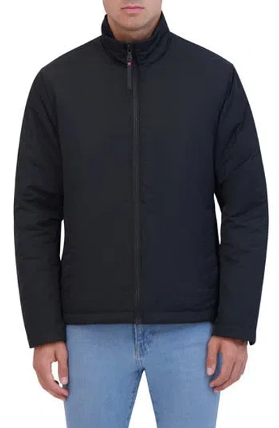 Robert Graham Water Resistant Stand Collar Insulated Jacket In Black