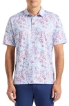 Robert Graham Watkins Geo Print Polo In Blue