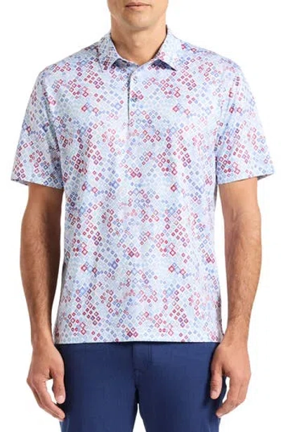 Robert Graham Watkins Geo Print Polo In Blue