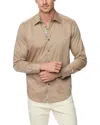 Robert Graham Classic Fit Stretch Cotton Button-up Shirt In Khaki