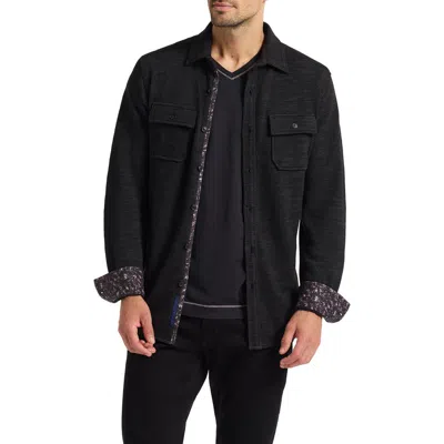 Robert Graham Wayne Long Sleeve Knit Shirt In Black