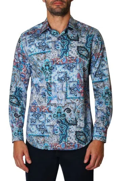 Robert Graham Webbs Abstract Print Cotton Button-up Shirt In Multi