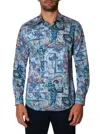 Robert Graham Webbs Abstract Print Cotton Button-up Shirt In Multi