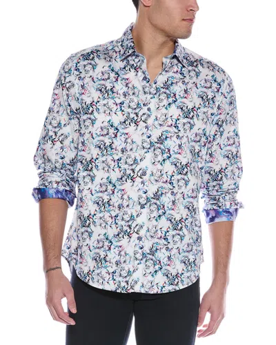 Robert Graham Welker Classic Fit Woven Shirt In Blue