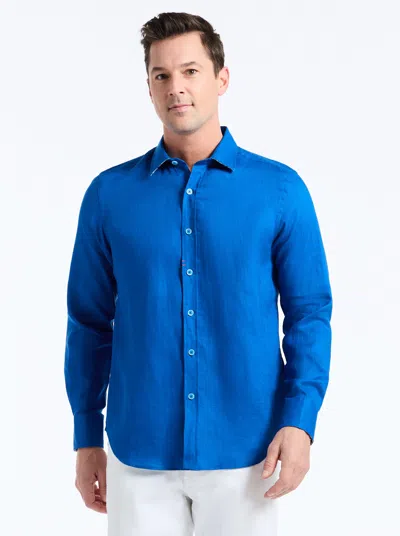 Robert Graham Wenlock Long Sleeve Button Down Shirt In Blue