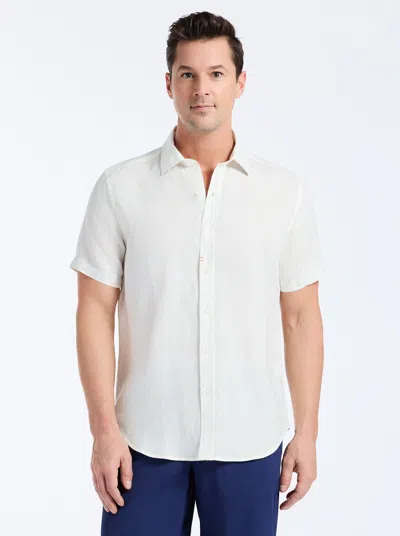 Robert Graham Wenlock Short Sleeve Button Down Shirt In White