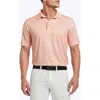 Robert Graham Wentz Geo Print Performance Golf Polo In Orange