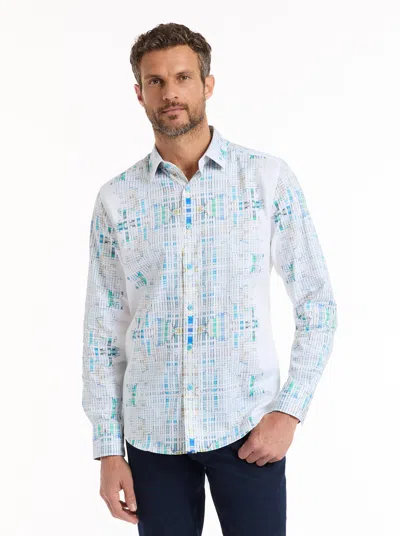 Robert Graham Westhorpe Long Sleeve Button Down Shirt In Blue