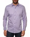 Robert Graham Westley Long Sleeve Cotton Shirt In Purple
